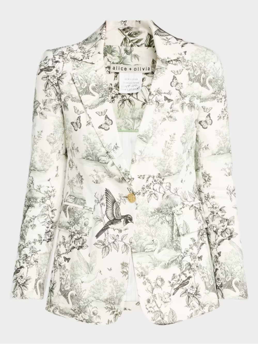 Alice and Olivia Macey Notch Collar Blazer